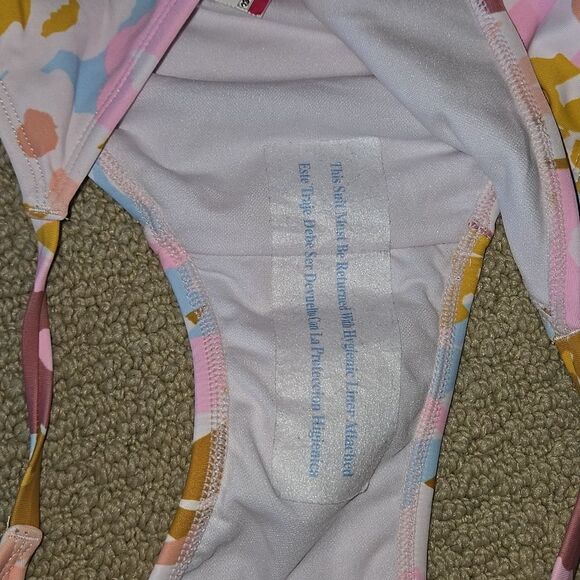 Xhilaration xl Strappy bikini bottom floral print y2k colorway soft new swim - Picture 12 of 13